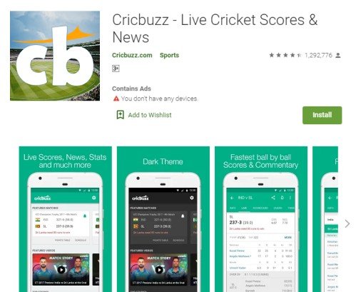 live cricket score apps