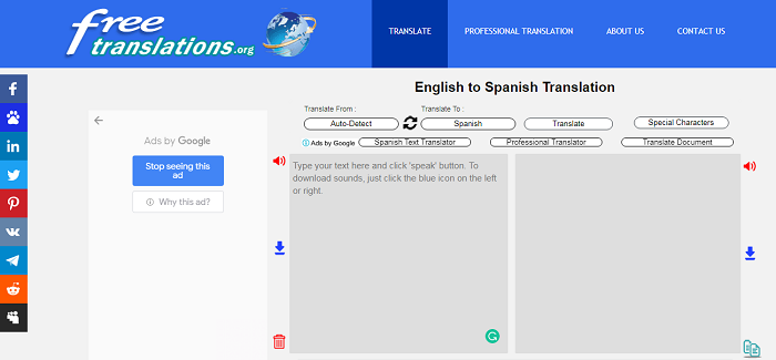 free language translator tools