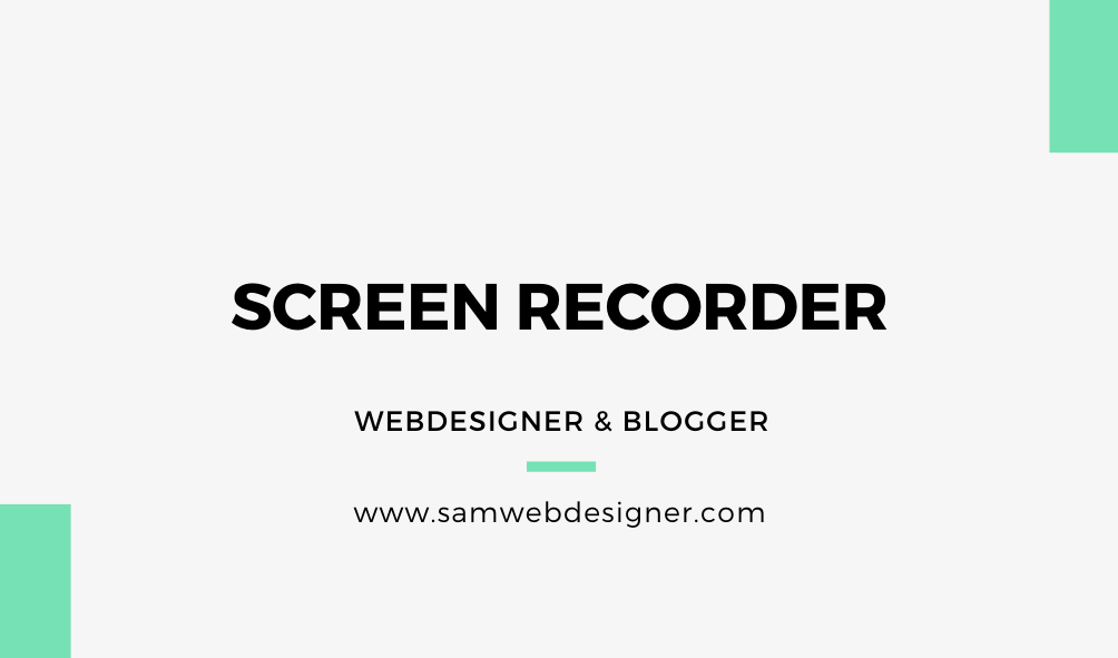 screen recorder softwares