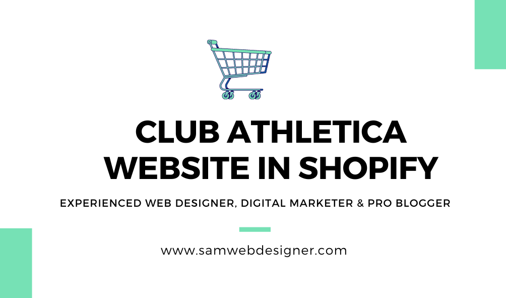 My Experience for Creating Club Athletica E commerce Website in Shopify - Buy Athletics Products